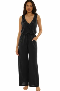 Becca Jumpsuits>BREEZY BASIC JUMPSUIT |BLACK