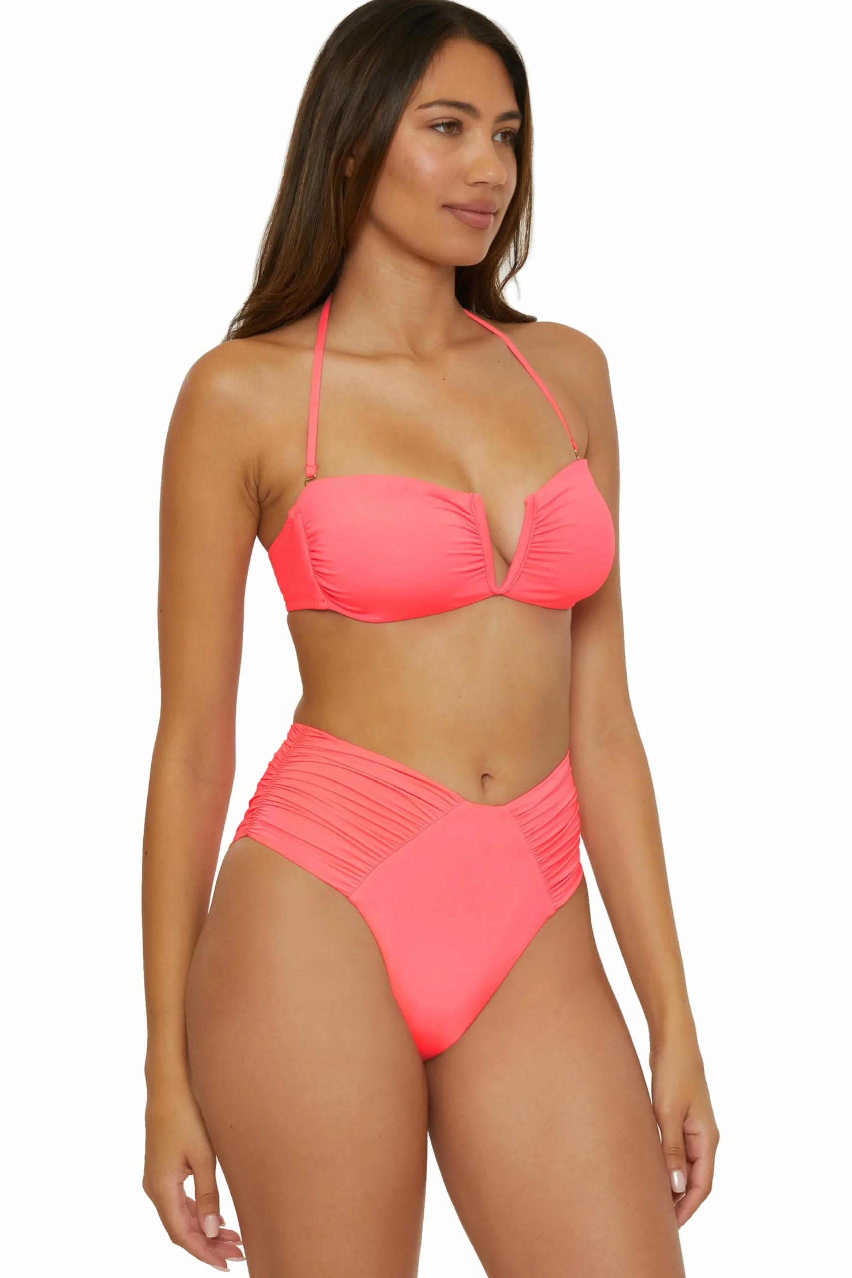 Becca D-Bra|Underwire Bra>COLOR CODE BANDEAU |BELLFLOWER|FIRE|CORAL REEF|PEACOCK