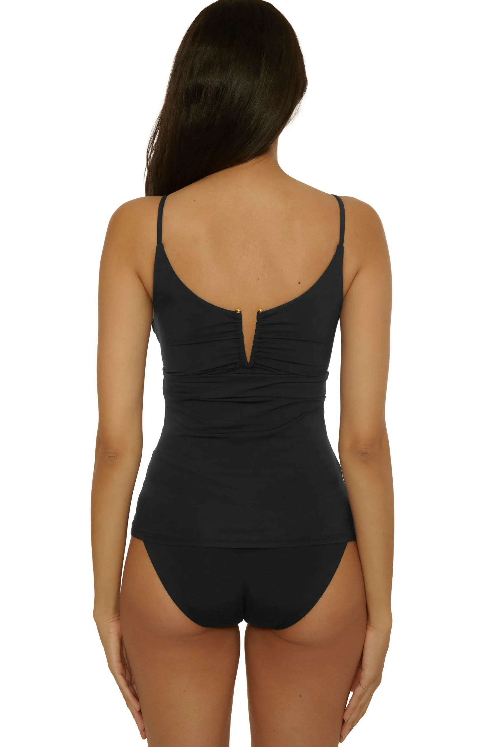 Becca Tankini>COLOR CODE V TANKINI |BLACK
