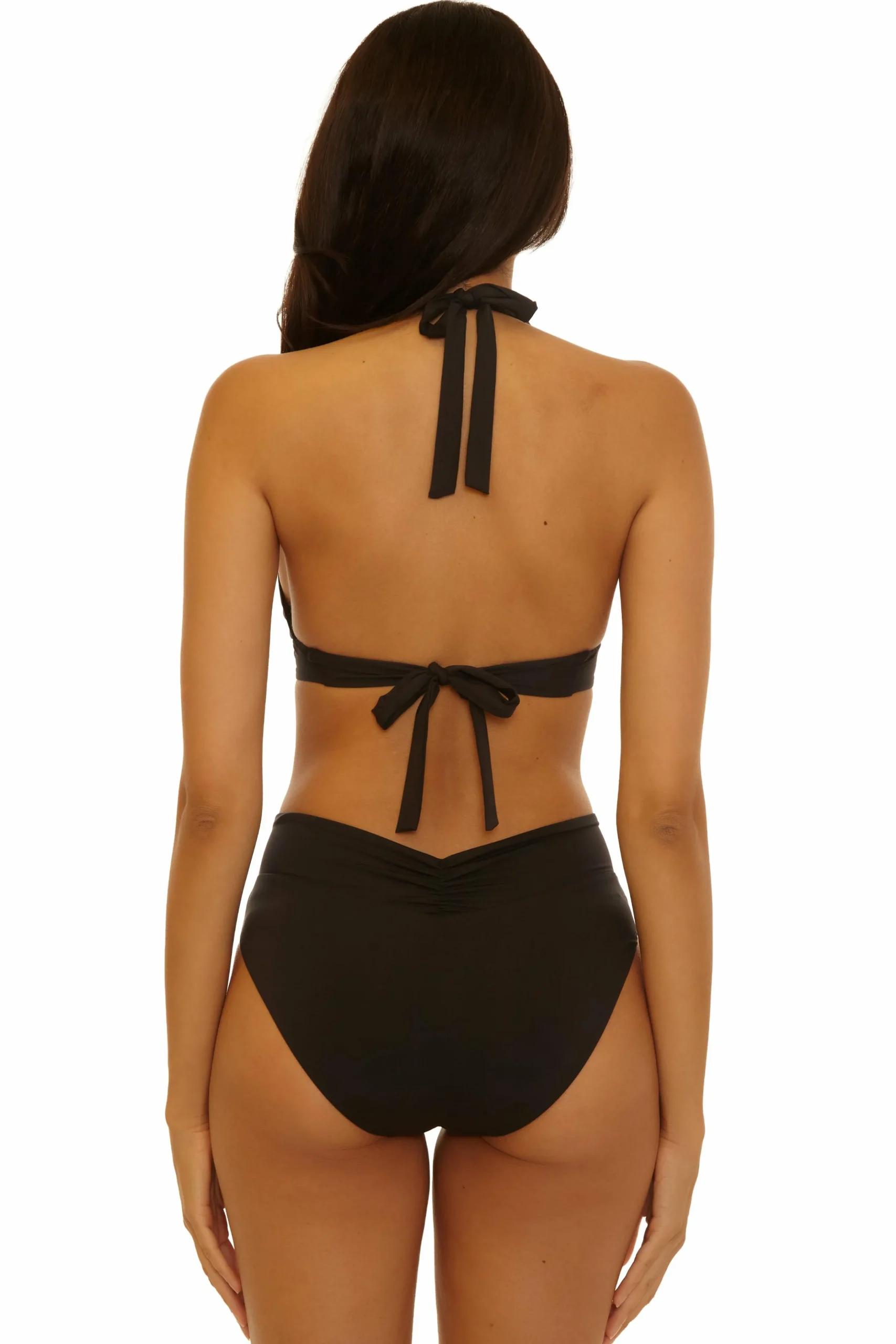 Becca D-Bra|Halter>COLOR CODE V-WIRE TOP |BLACK