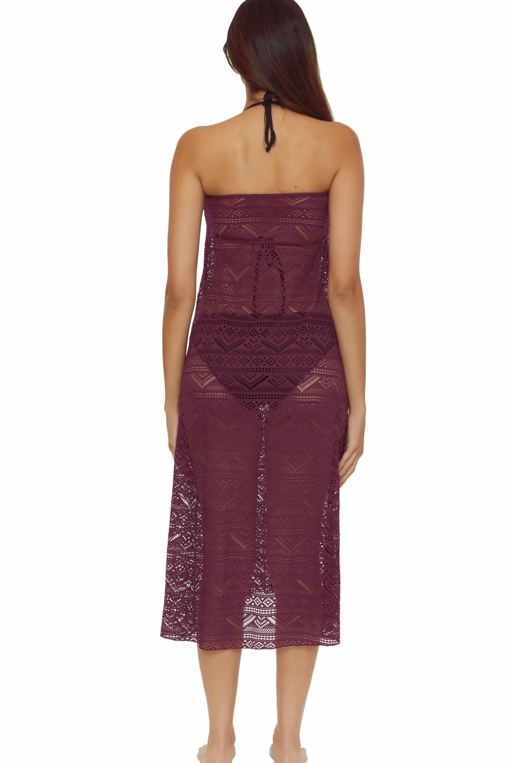 Becca Skirts>COLOR PLAY MAXI SKIRT |AUBERGINE|BLACK|WHITE