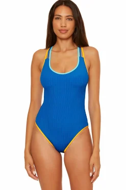 Becca Scoop / Square Neck 1Pc>CRINKLE CRUSH 1PC |OCEAN