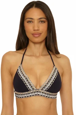 Becca D-Bra|Halter>FIESTA HALTER TOP |BLACK