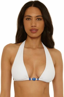 Becca D-Bra|Halter>MODERN EDGE HALTER |WHITE