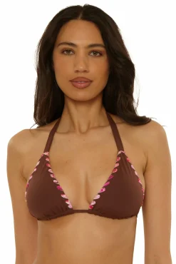 Becca D-Bra|Triangle>ON THE EDGE TRIANGLE |MOCHA|LAPIS