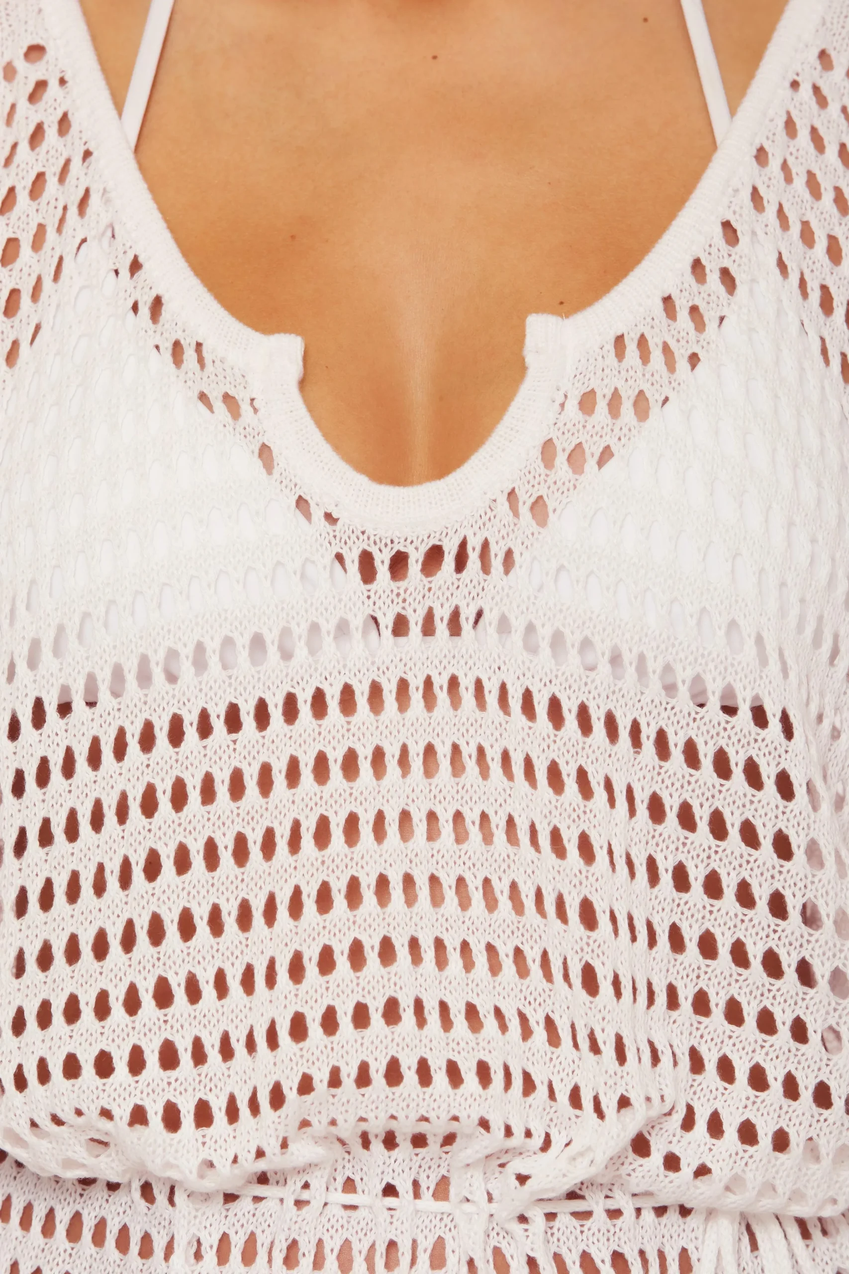 Becca Dresses>PLAYA CROCHET DRESS |CORAL ROSE|OASIS|WHITE