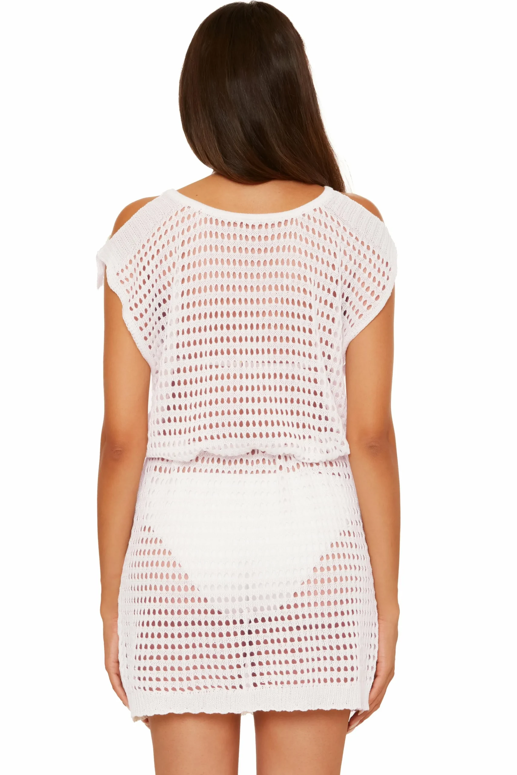 Becca Dresses>PLAYA CROCHET DRESS |CORAL ROSE|OASIS|WHITE