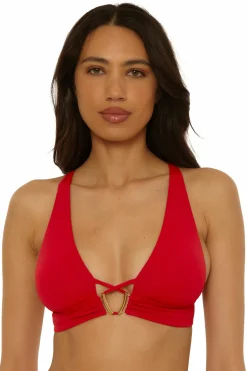 Becca D-Bra|Halter>RIVIERA HALTER TOP |APPLE